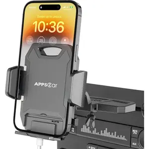Sturdy CD Slot Phone Mount with One Hand Operation Design, Hands-Free Car Phone Holder Universally Compatible with All Smartphones, for Smartphone Mobile