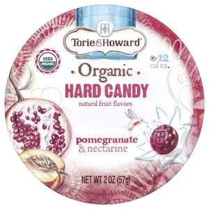 Torie & Howard Organic Hard Candy, Pomegranate & Nectarine, 2 oz (57 g) Torie & Howard Organic Hard Candy, Pomegranate & Nectarine, 2 oz (57 g)