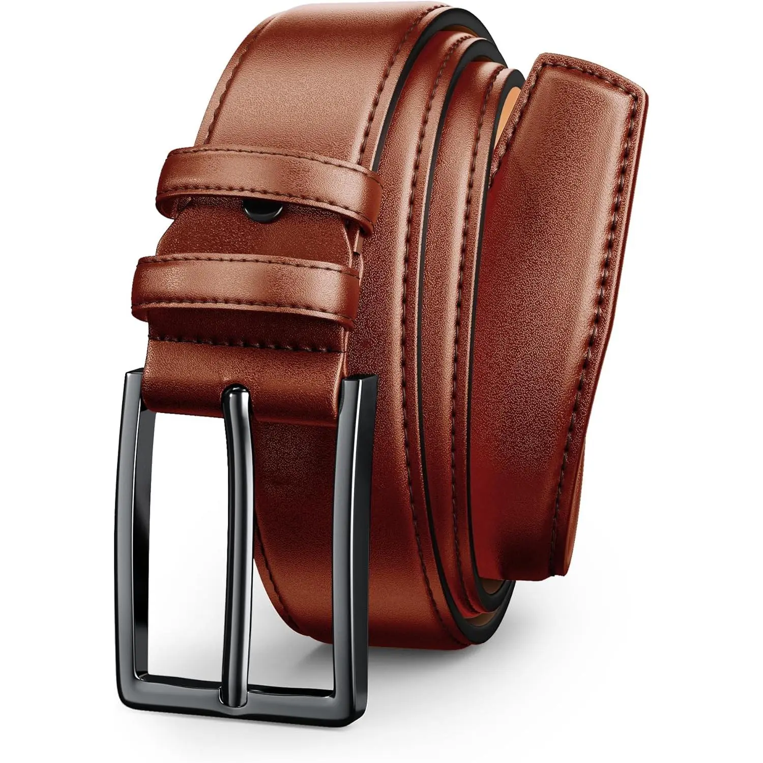 Gun Blk Buckle-tan Belt