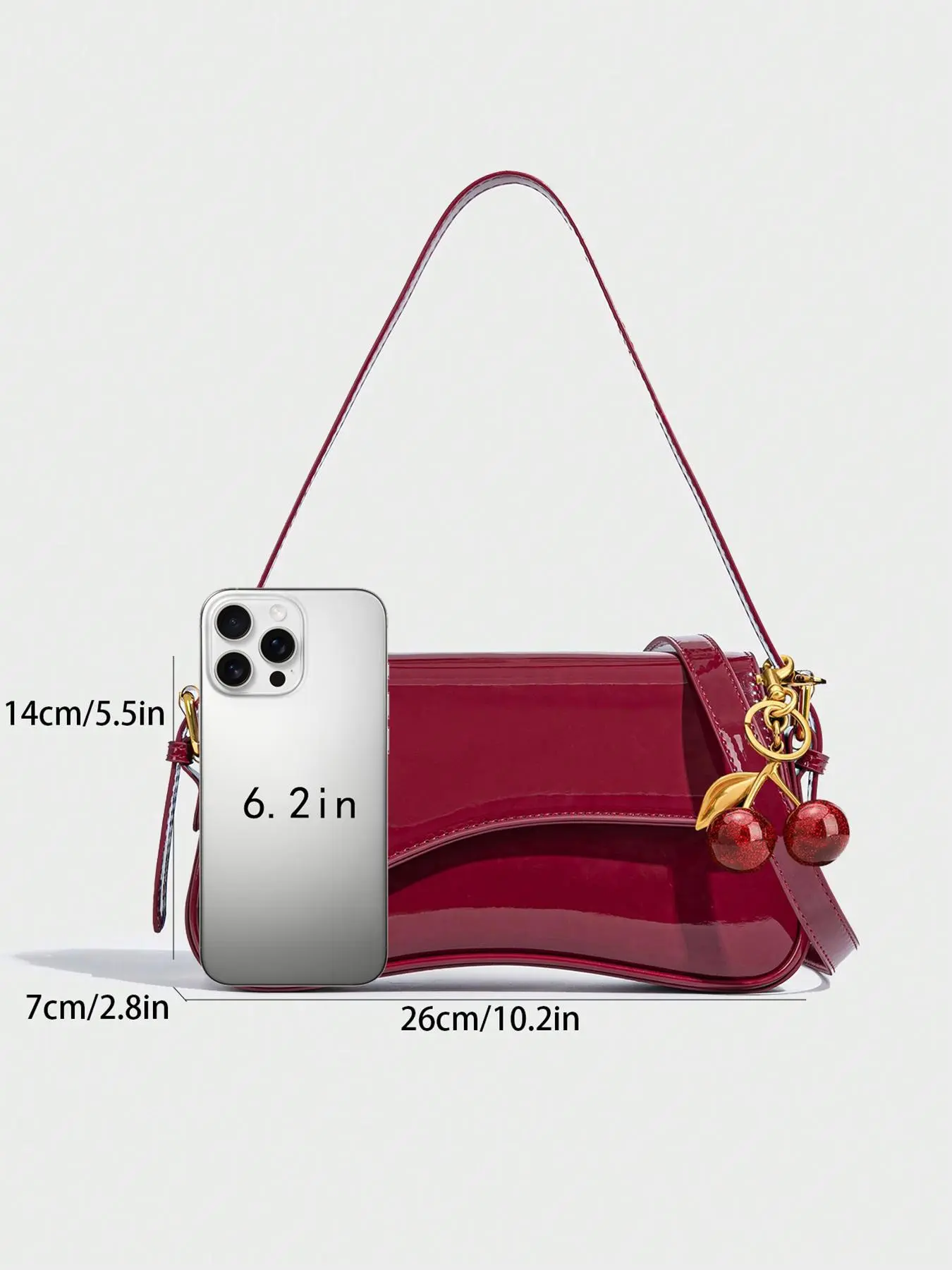 Niche cross casual versatile one shoulder handbag Textured one-shoulder dumpling bag, simple solid color  main image 3