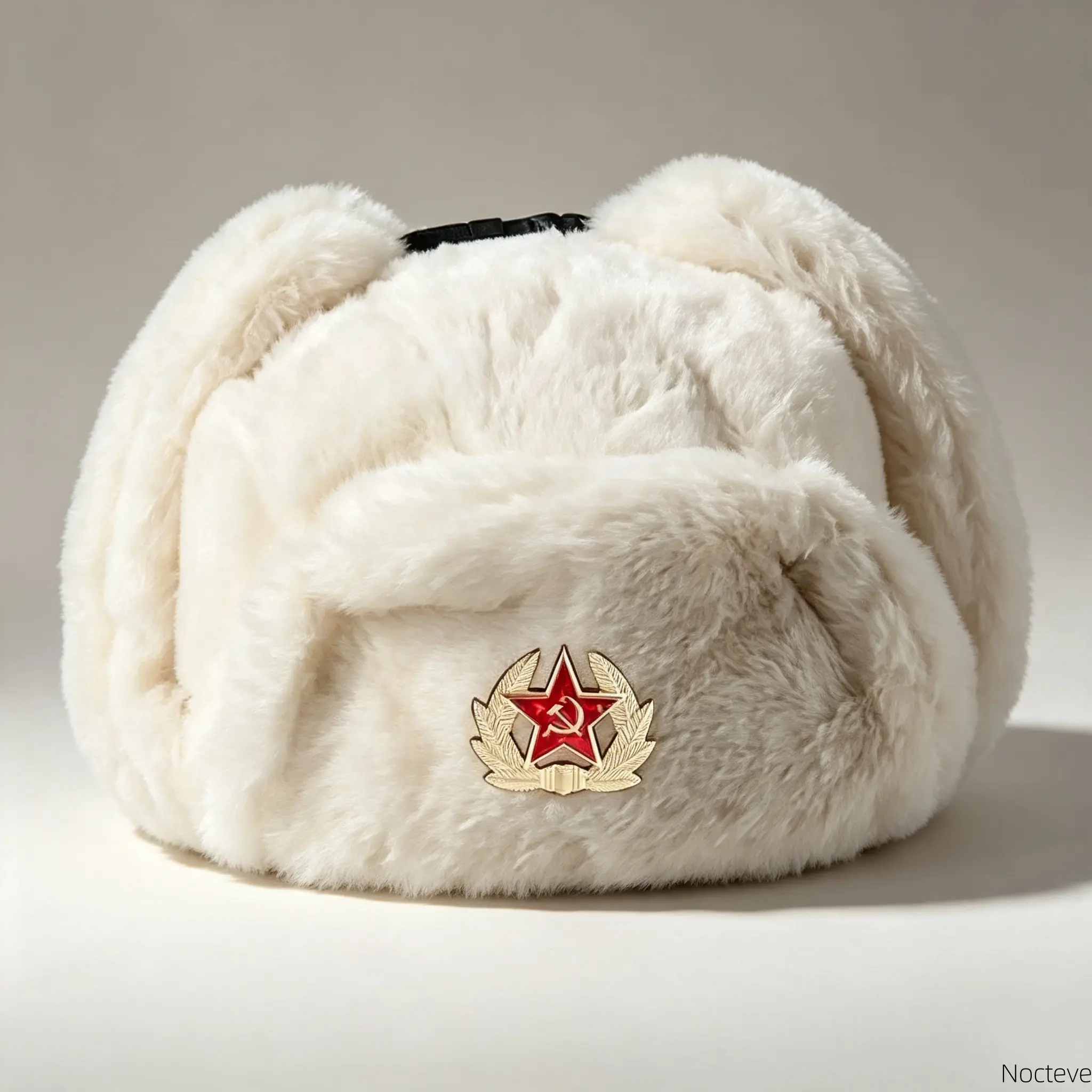 Men's Plush Faux Mohair Ushanka Hat, Russian‑Style Insulated Winter Hat with Windproof Ear Flaps, Warm Cold‑Weather Accessory, Unique Gift for Men