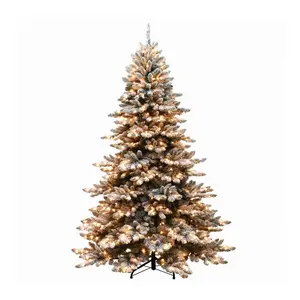 Puleo 9' Flocked Royal Majestic Spruce Christma s Tree