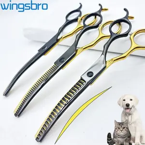 Arc Pet Grooming Scissors, Professional Animal Hair Trimming Shears, Durable Dog Cat Grooming Tools, Grooming Supplies