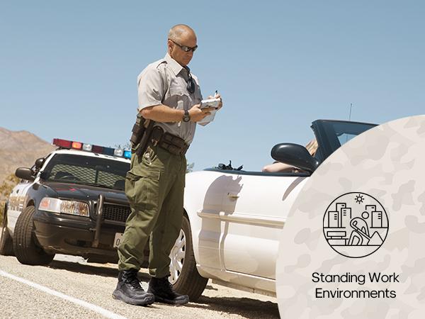 NORTIV 8 VaporGuard Men's Waterproof Military Tactical Boots Black Closed Ankle-high Design YKK Zipper Hook-Loop Strap Closure Breathable Durable