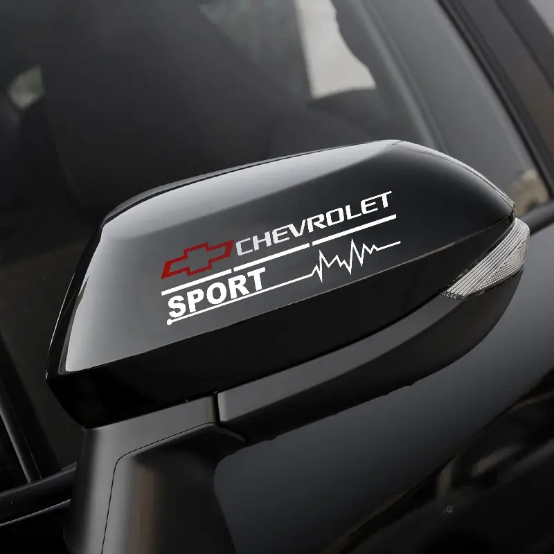 Car side mirror emblem design car body decoration sticker Rear Side Decal, Automobile Decals For Chevrolet Captiva Cruze Spark Colorado Malibu Trax Z71 Aveo Orlando Lacetti Equinox Camaro Cavalier Car Decals & Decorations