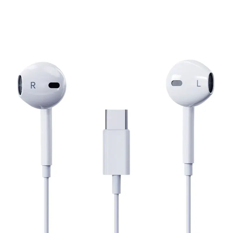 Summerwins USB-C Plug Wired Earphones with Mic, Volume Control, HiFi Stereo, Isolated Sound - iPhone Wired Earphones for iPhone 17/17 Pro/16/15, Samsung S25/S24/S23, Pixel 10/9, OnePlus & USB-C Devices, Back To School Phone Accessory