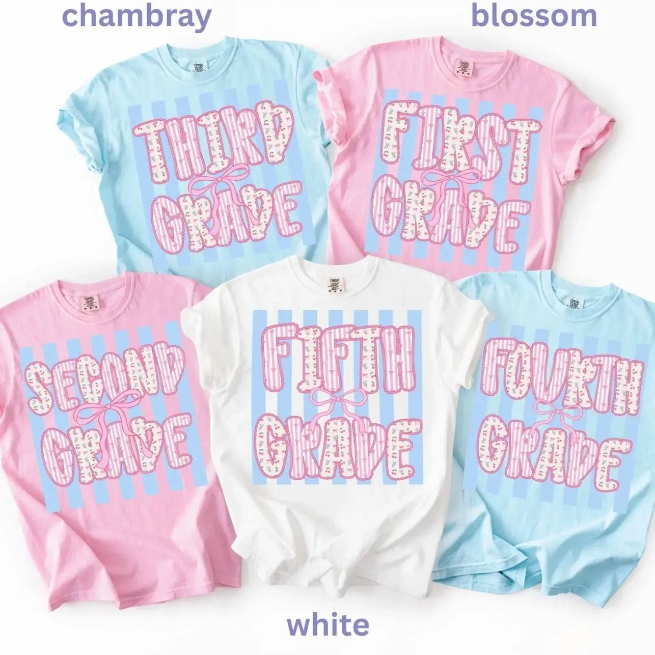 [Sale off 50%] Teacher Team Shirts, Comfort Colors Back to School Shirt, Grade Level Team Tees, Teacher Gift, First Second Third Fourth Fifth Grade QG