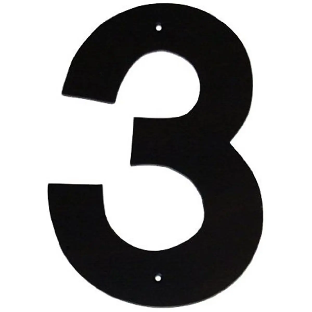 212 MAIN Handcrafted Aluminium Metal Home ID Decor Sign - 8 in., Helvetica Modern Font, Individual House Number 3