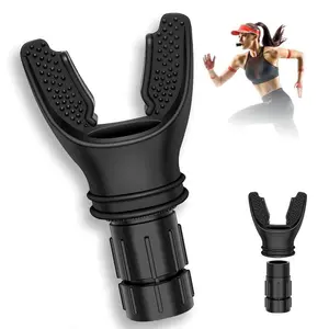 Portable Breathing Trainer for Running, Home Gym Lung Exercise Equipment with Adjustable Resistance for Outdoor Fitness Training, Helps Maintain Even Breathing During Running, Workouts and Outdoor Exercises