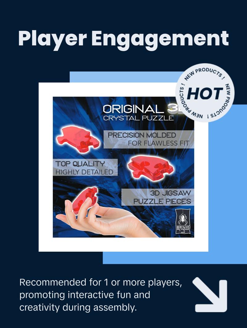 3D Crystal Puzzle - Disney 100 Platinum Edition - Tinker Bell: 43 Pcs