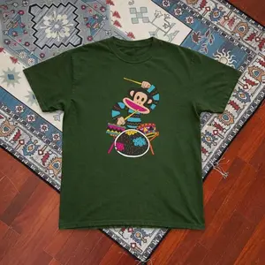 Paul Frank Green Baby Tee Y2k Clothing,Vintage, Streetwear