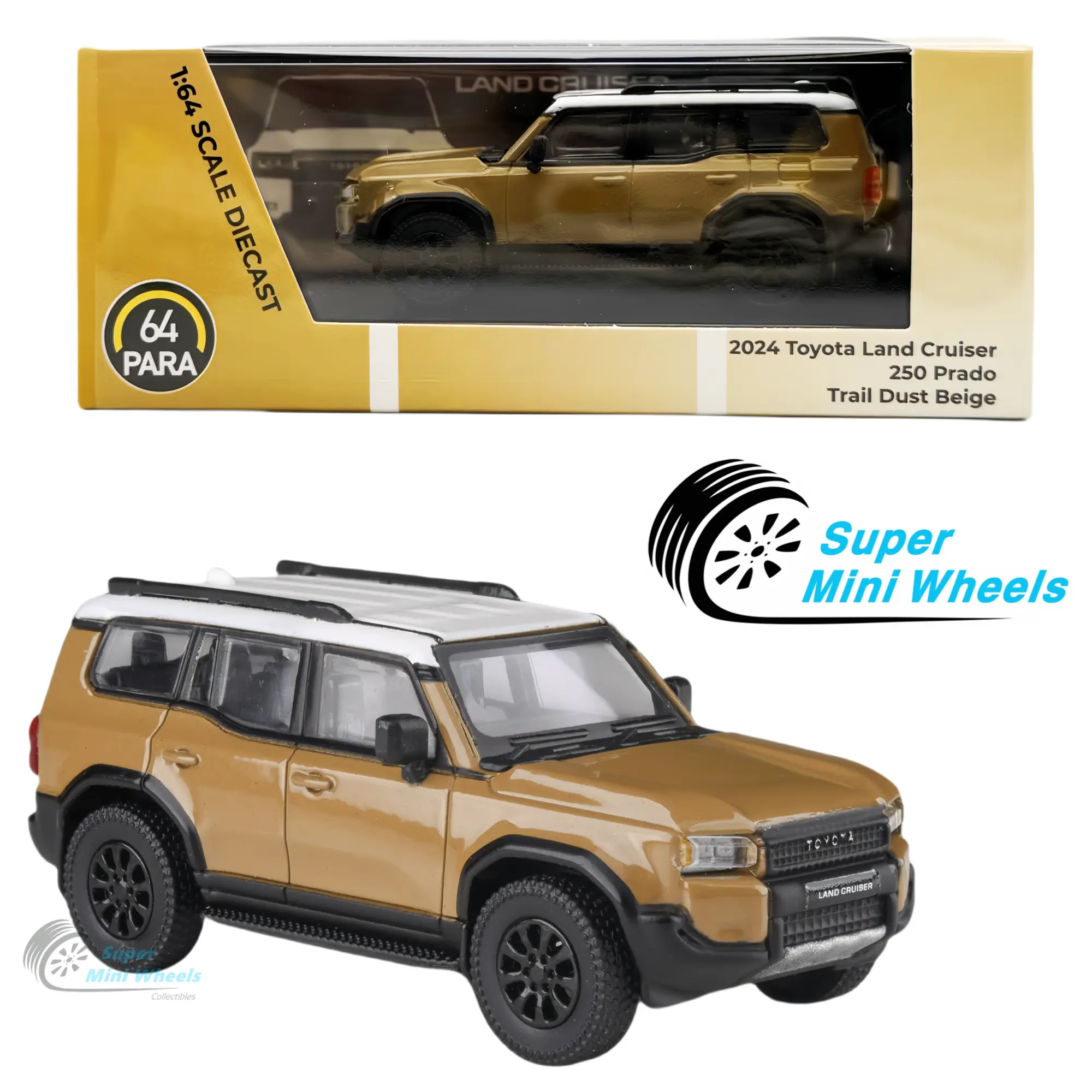 PARA64 1:64 2024 Toyota Land Cruiser 250 Prado Trail Dust Beige