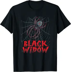 Black Widow Spider Scary Creepy Halloween Costume T-Shirt - Briannawo Shop 81B07NPJNZJH