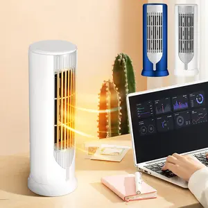 Mini Electric Heater Fan,Portable Space Heater indoor,500W/1000W Overheating/Tip-over Protection PTC Ceramic Small Desk Heater For office Home Use