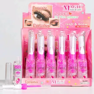 Transparent mascara with hyaluronic acid and roses Makeup