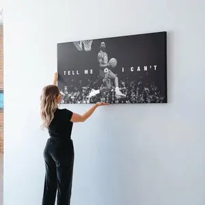 Unframed Legend Basketball Dunk Contest Poster, “Tell Me I Can’t” Wall Art, Vintage Sports Print, Michael Jordan Inspired Decor