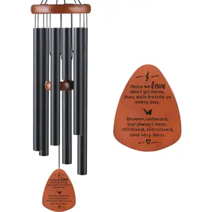Memorial Wind Chimes for Outside, Sympathy  for Loss of Loved One Mom Dad, Ideal for Funeral, Remembrance & Bereavement, Outdoor Use