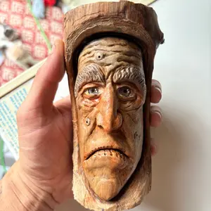 Wood spirit sculpture