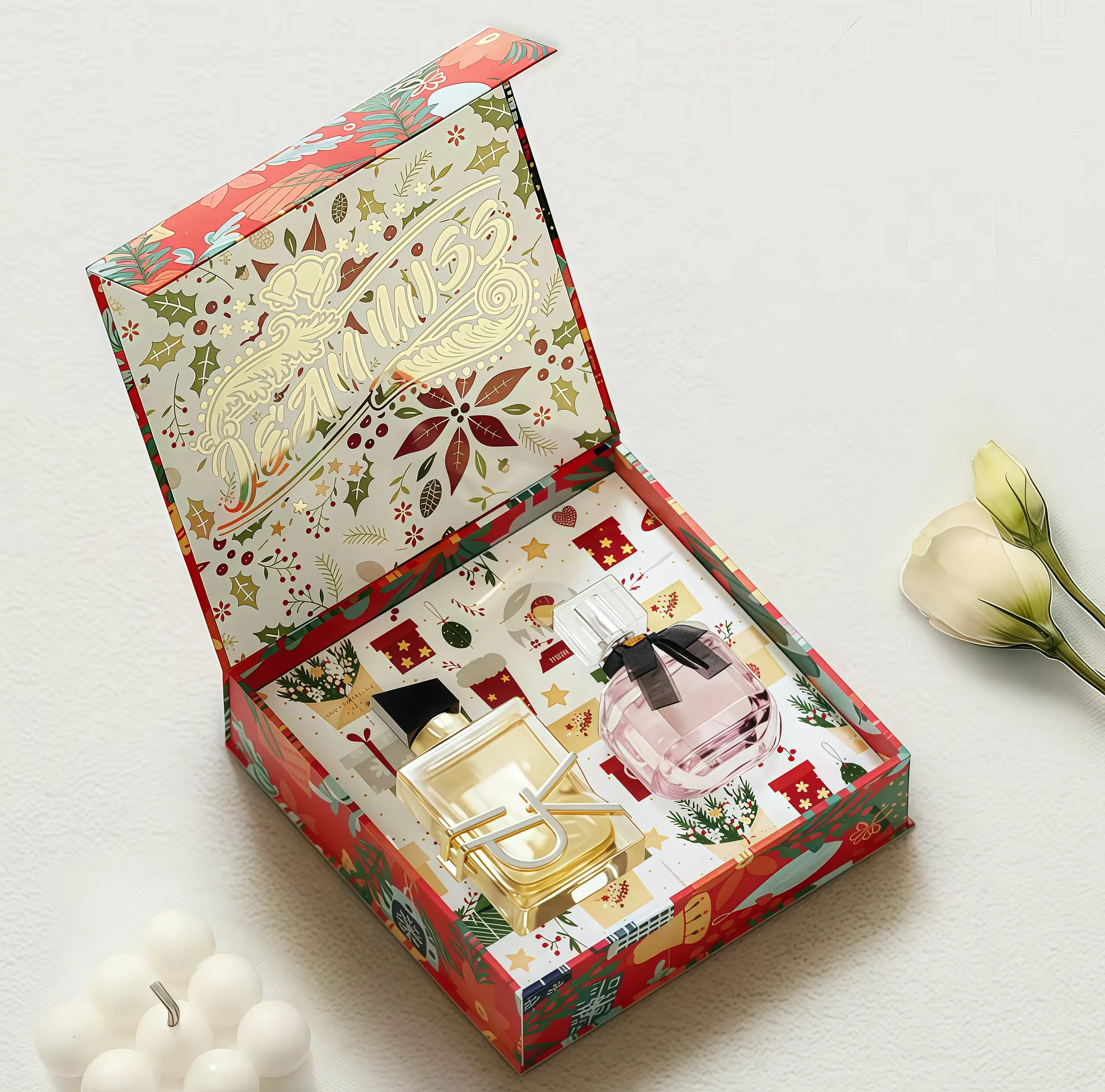 JEAN MISS Lady Perfume Christmas Gift Set | 50ml+30ml l 2PCS Women's Eau De ToiletteSpray Gift Set Long Lasting  Floral Fruity & Herbal FloralCitrus Fragrance Vanilla Fresh RomanticFeminine Scent Daily Commute Date NightParty Anniversary Birthday