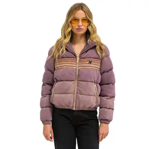 5 STRIPE FADED APRES JACKET - FADED MOCHA