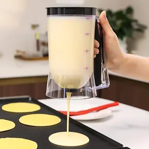 Multifunctional Pancake Batter Dispenser with Squeeze Handle, Cake Muffin Waffle Cookie Baking Tool, Kitchen Cooking Accessories, Baking Supplies, Utensils