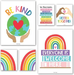 Diversity Posters | Set of 6 | Educational Posters Classroom Visual Learning Tools Art Materials