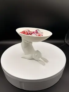Easter Bunny Candy Dish – Unique Decorative Rabbit Bowl – Cute Easter Candy Holder – Modern Bunny Decor – Gift for Animal Lovers Stylish Tableware