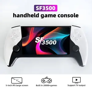 WUDS SF3500 Retro Handheld Game Console-Handheld Game Console with HD 5.5-inch IPS Screen Classic Video Games Supports TV Connection,14+ Emulators Protection