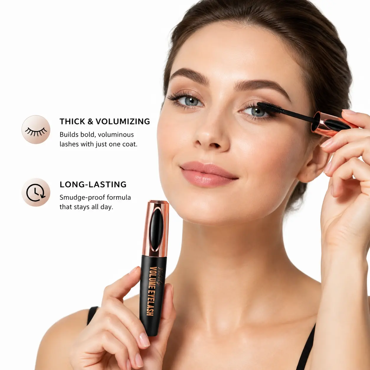 Magic 4D Eyelash Mascara - Ultra-Long, Curling, Voluminous Lash Cosmetic for Makeup Enthusiasts waterproof beauty