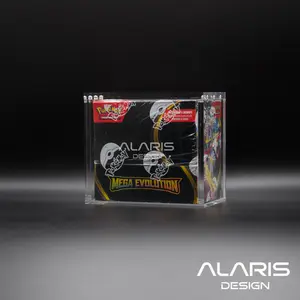 ALARIS Premium Pokemon Acrylic Case for Booster Box with UV Protection & Extra Large Magnets Sleek Modern Design for Collectors (Booster Box)
