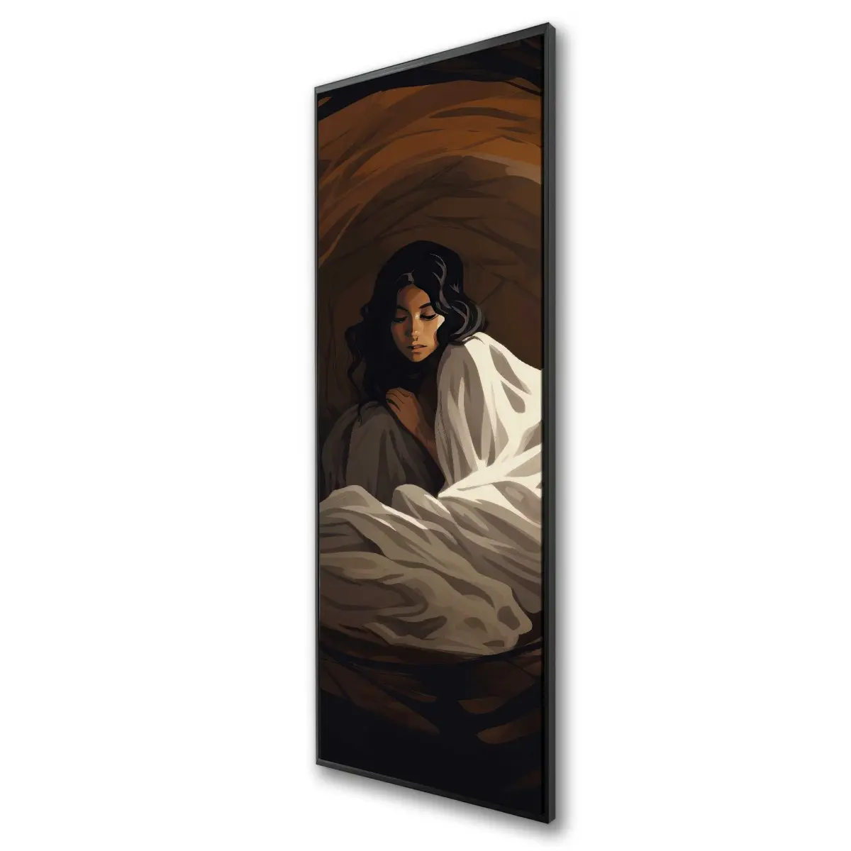 212 MAIN Warm Embrace Beige Framed Wall Photo Artwork - C1FC2060CWJMR2 Model, 20x60 in Printing Artistic Print, Home Decor for Room Aesthetic Enhancement