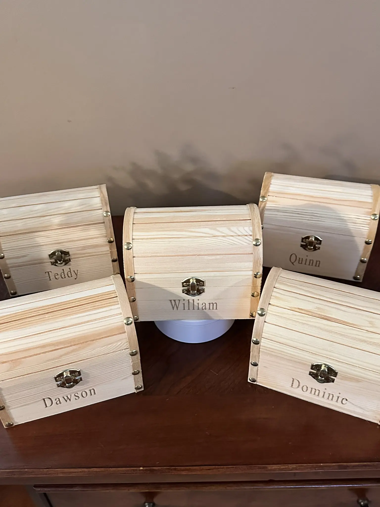 Treasure Keeper - Personalized Wooden Chest for Gems Keepsakes & Hidden Secrets - Best Selling Storage Solution