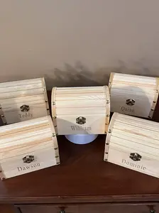 Treasure Keeper - Personalized Wooden Chest for Gems Keepsakes & Hidden Secrets - Best Selling Storage Solution