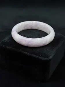 Natural Lavender Jadeite Bangle – Ethereal Lilac | Natural Burmese Jade | 57mm+