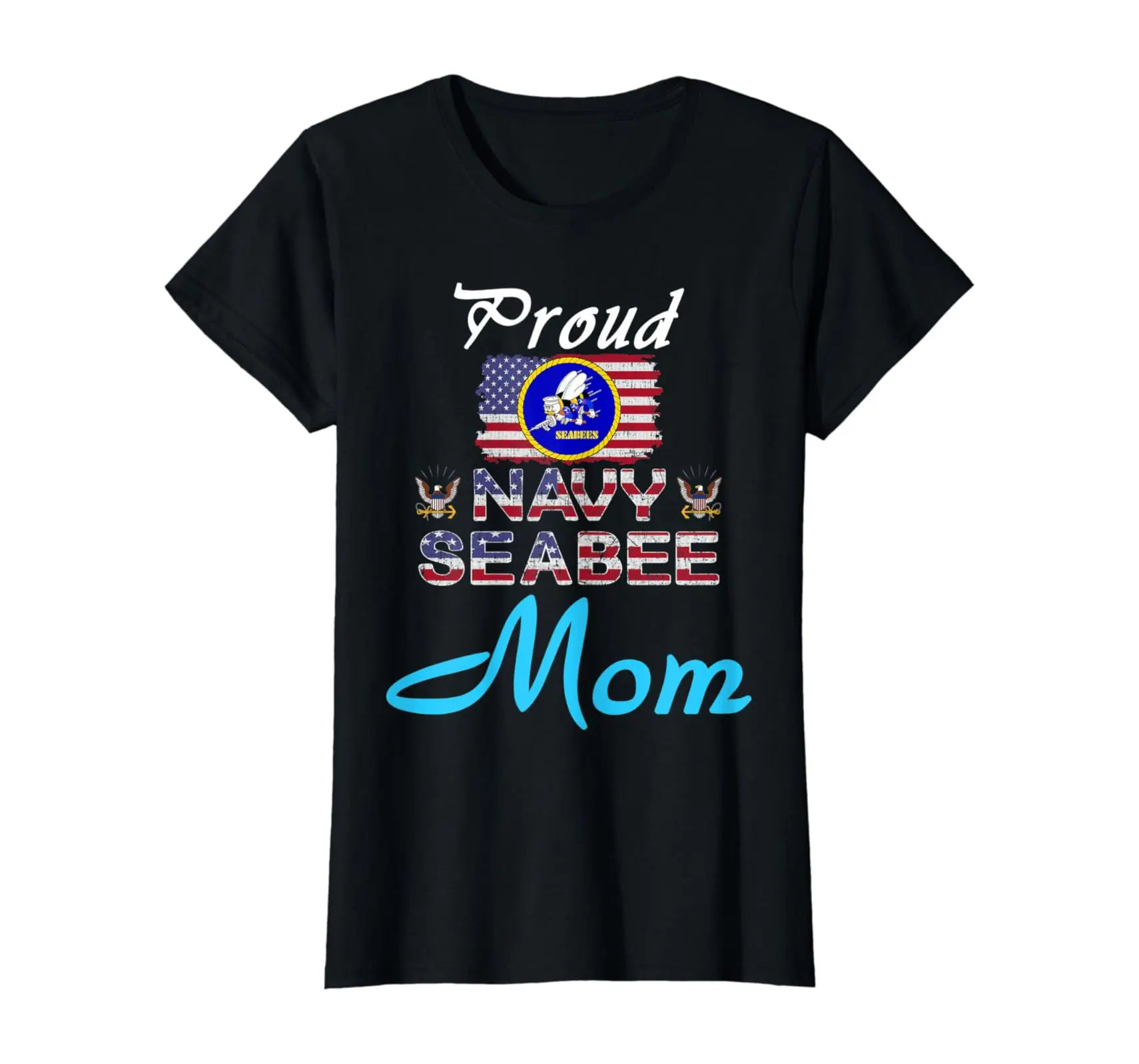Womens Us Navy Seabee Veteran Gift TshirtProud Navy Seabee Mom TShirt 45735 883
