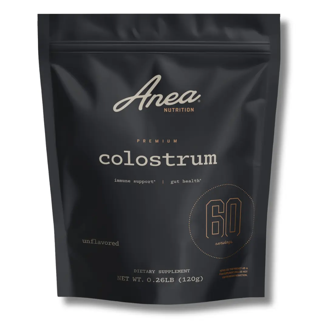 Anea Colostrum - Unflavored, Rich in Immunoglobulins & Lactoferrin, Supports Gut Health, Immunity & Recovery, Calf-First Promise, Made in USA, Made in GMP Facility