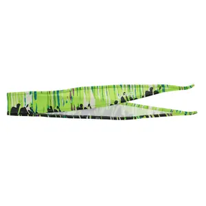 ASICS Womens Brush Strokes Headband Athletic Casual  - Green