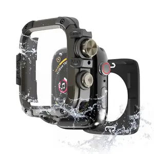 3-in-1 Rugged Durable Apple Watch Protective Case, Compatible with Series 11/10/9/8/7/6/5/4, Ultra 3/2/1, SE 2/1, 360° Anti-Collision Bumper Design, Sensitive Touch, Fits 49mm/46mm/45mm/44mm Sizes