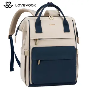 LOVEVOOK Laptop Backpack with USB Port - Large Capacity Computer Backpack for College, Spring Glow Up Teacher, Nurse, Travel Bag for Women