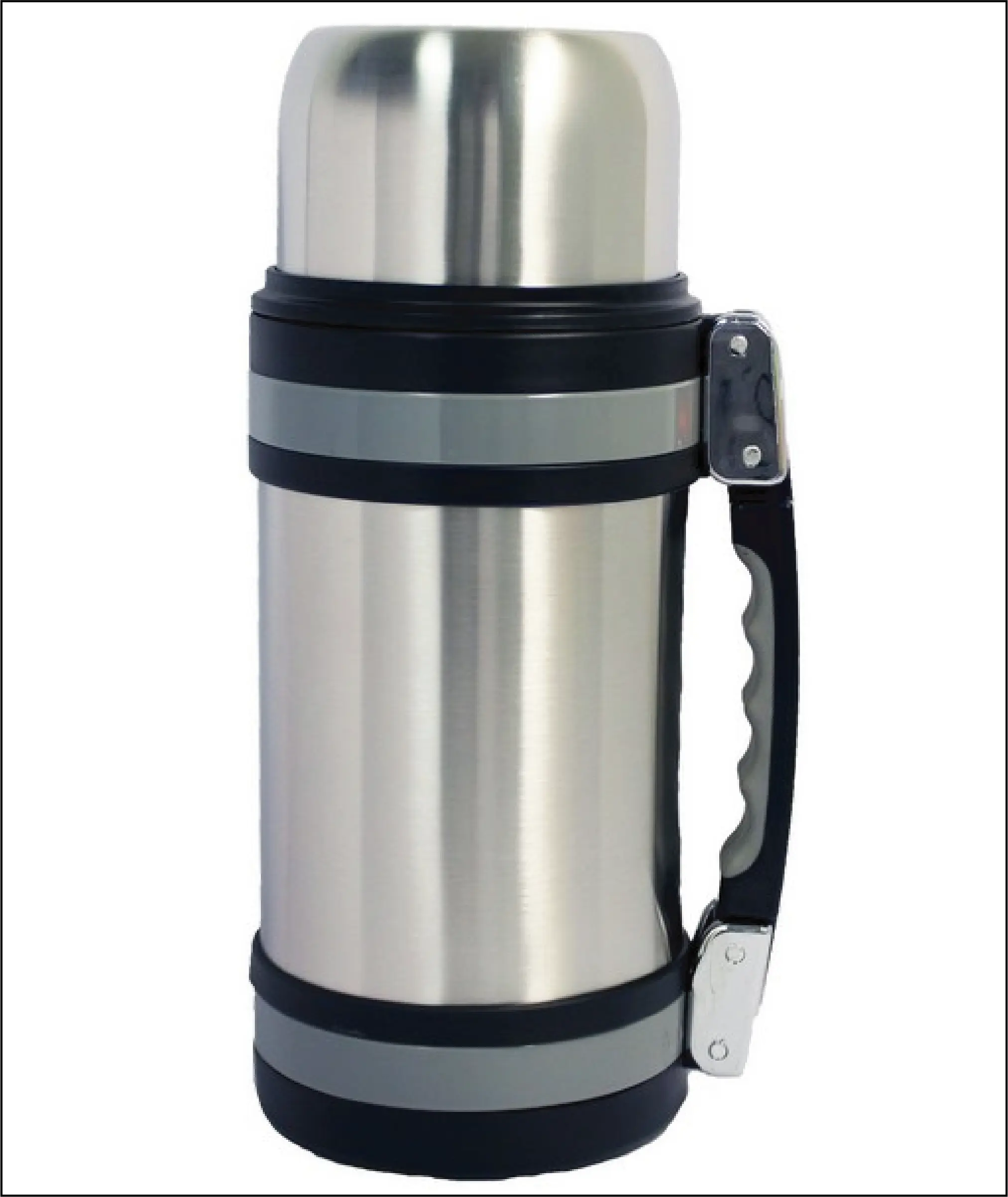 AT1280 40 Oz Vacuum Insulated Wide Mouth Bottle with Shoulder Strap for Travel and Outdoor Use