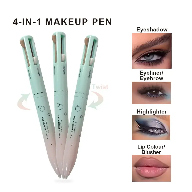 4-in-1 Makeup Pencil – Lip Liner, Eyebrow Pencil, Highlighter & Eyeshadow in One