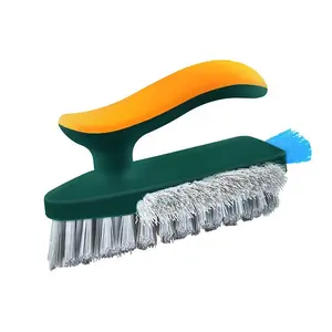 Multifunctional Crevice Cleaning Brush, V-Shaped Bristle Grout Brush for Floor Tiles, 90° No Dead Corner Scrubber for Bathroom Corner – For Women Men Home Use