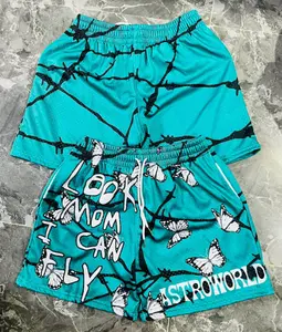 Youth/Women/Men’s Green Y2k Print  Mesh Shorts