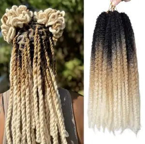 3 pcs-1B/30/27 Synthetic Marley Hair  Marley Twist Hair Afro Kinky Curly for Faux Locs Twist Hair Extensions