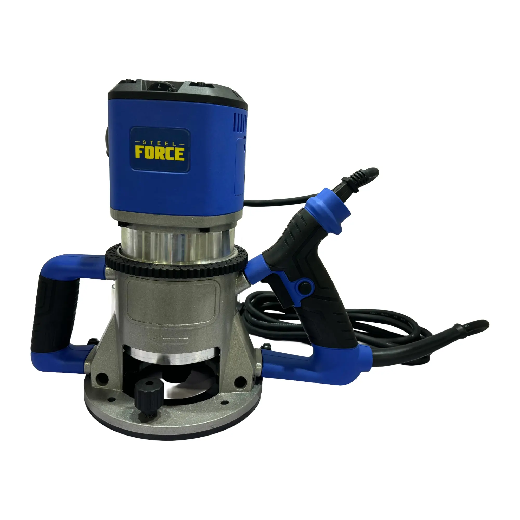 STEEL FORCE 15A 2600W 3.5 HP Heavy-Duty Fixed Base Router with 10,000-22,000 RPM Variable Speed Dial for Smooth Cuts