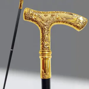 Eagle Pattern Walking Stick, High-End Creative Cane, Zinc Alloy Detachable Combination, Outdoor Travel, Gothic Halloween Staff, Durable Walking Sticks, Walking Canes