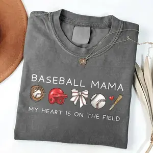 Baseball Mama T-shirt For Game Day, Baseball Mom T-Shirt, Baseball Tee For Mother's Day Gift