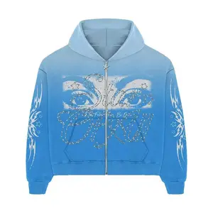 Y2K Harajuku Hoodie Men's & Women's Gothic Zip-Up Sweatshirt with American Letter Print Loose Fit Unisex Streetwear Jacket for Autumn Winter Casual and Trendy Style Aesthetics Baggy Polyester Blend Cartoon Print Closure Zipper cozy work out classic cotto