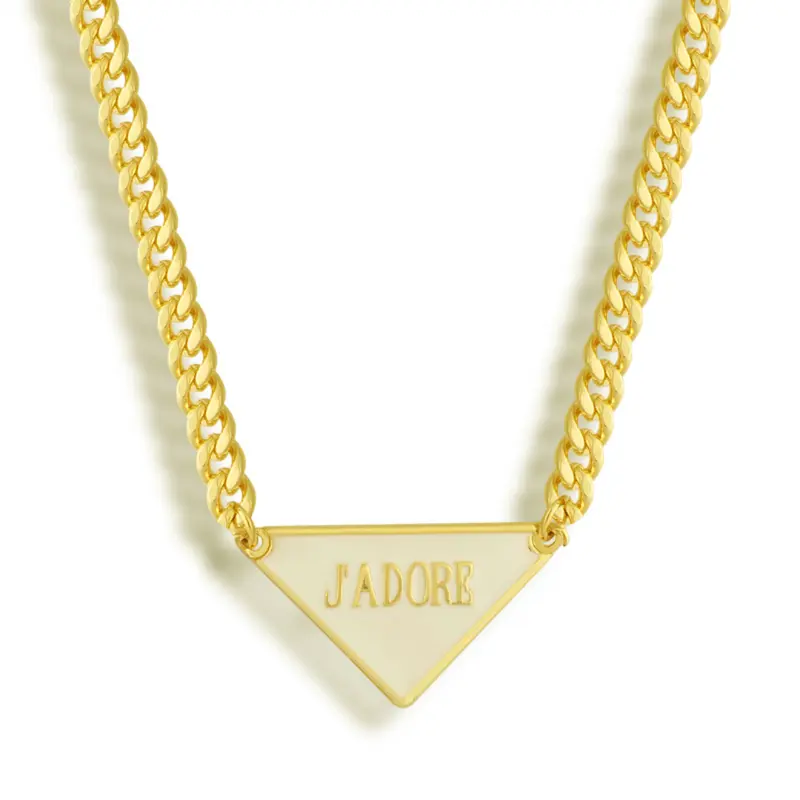 EVRY JEWELS Gold or Silver Plated Women's Hypoallergenic J'Adore Necklace