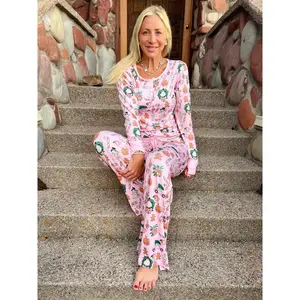 Pink Gingerbread Pajama Set